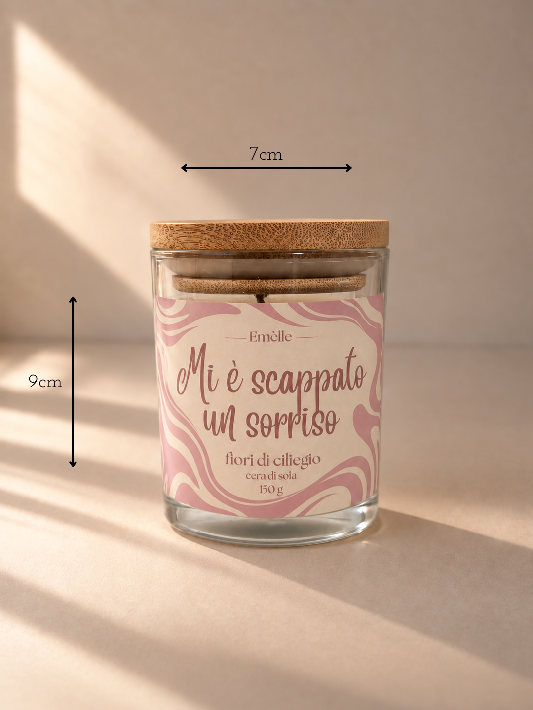 Misure di Mi è scappato un sorriso | 150g